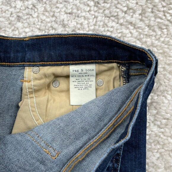 Rag & Bone Stevie Ankle Tie Hem Jean Low Rise - Picture 7 of 11